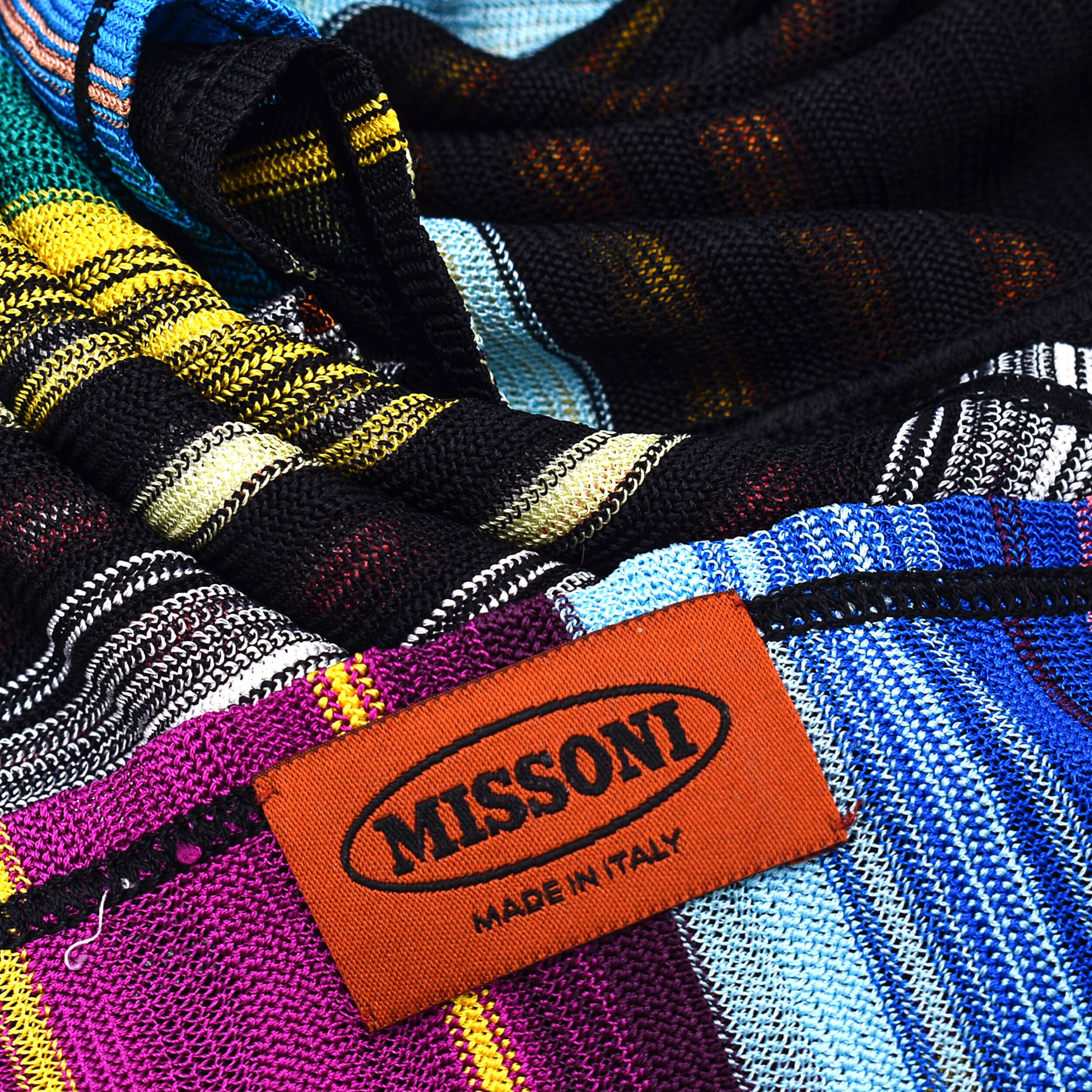 Missoni - Multicolor Striped Knitted Shawl /Scarf